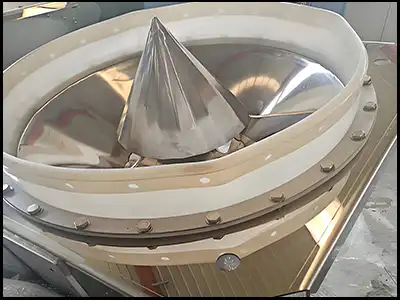 Stainless steel bin activator for food/pharmaceutical silo material discharging