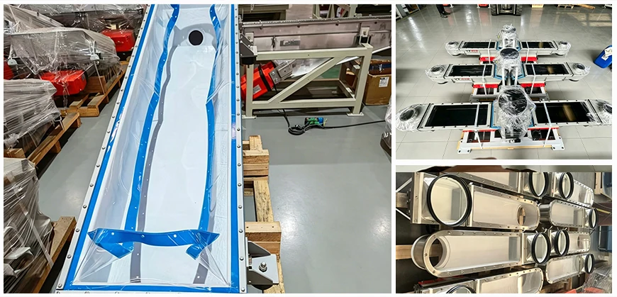 PTFE anti-stick lining for vibrating feeder internal coating