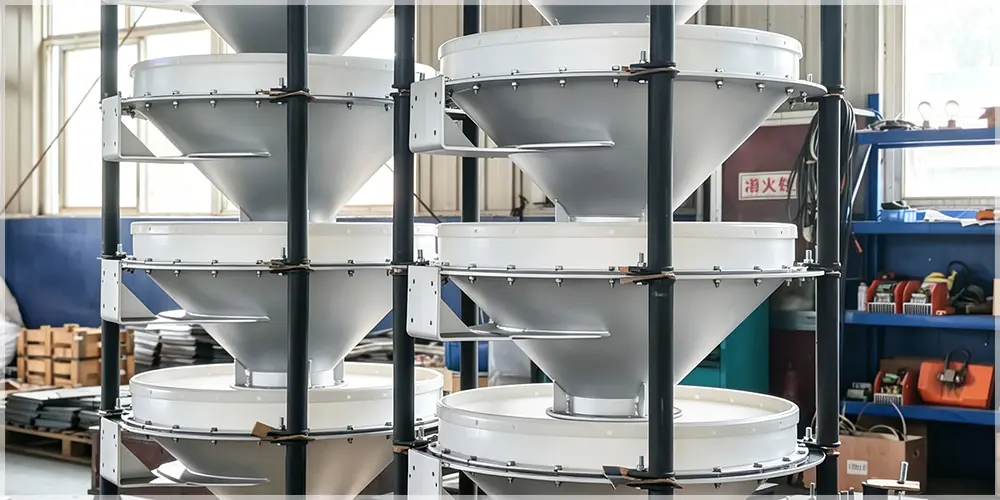 Fabrication process of industrial bin activator