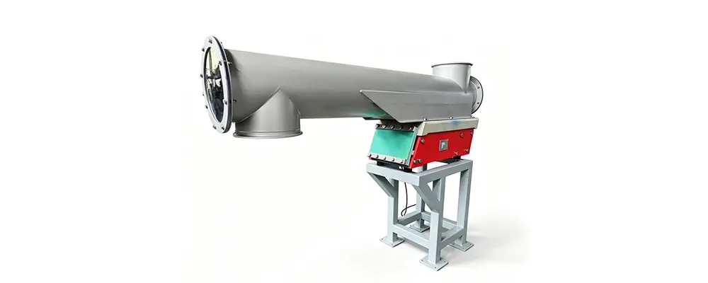 Electromagnetic vibrating tube feeder for food Electromagnetic vibrating tube feeder for food