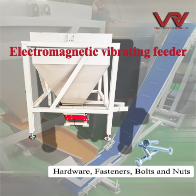 L'alimentatore vibrante elettromagnetico trasporta hardware e dispositivi di fissaggio